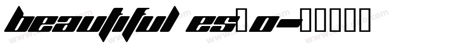 Beautiful ES_0字体转换